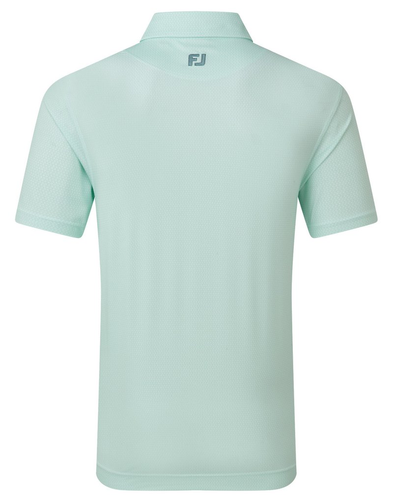 FootJoy Heritage Logo Lisle polo da uomo, bianco/mint julep