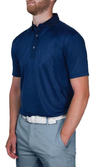 FootJoy Tailor Texture Lisle polo uomo, navy tonal