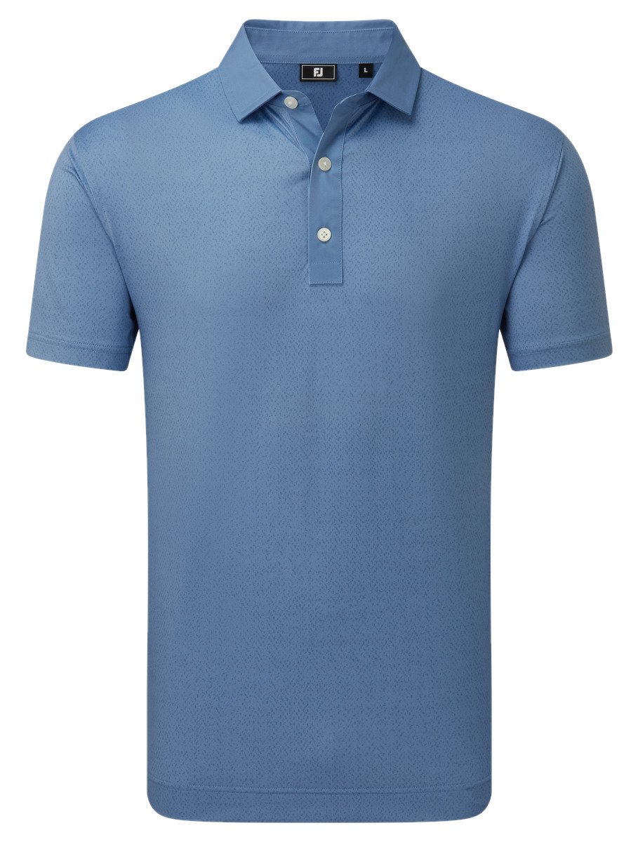FootJoy Tailor Texture Lisle polo da uomo, riviera tonal