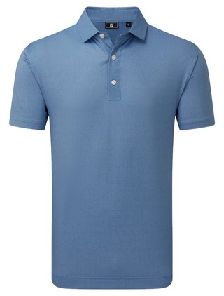 FootJoy Tailor Texture Lisle polo da uomo, riviera tonal