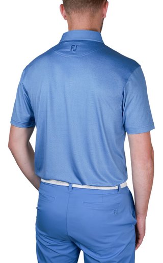 FootJoy Tailor Texture Lisle polo da uomo, riviera tonal