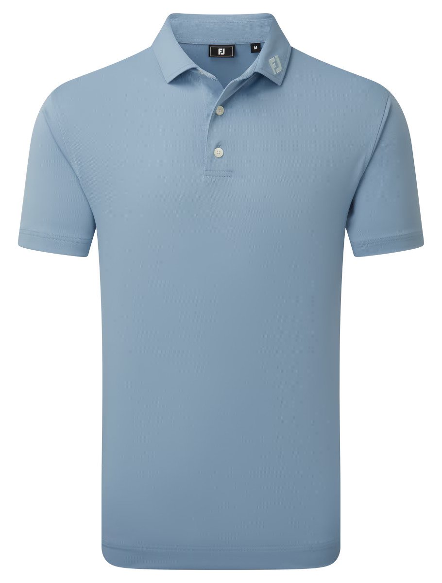 FootJoy Stretch Pique polo uomo, solid winward blue