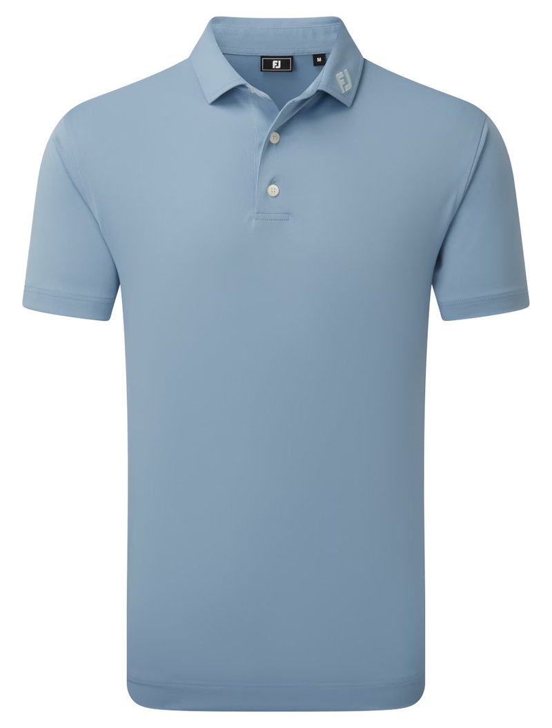 FootJoy Stretch Pique polo uomo, solid winward blue