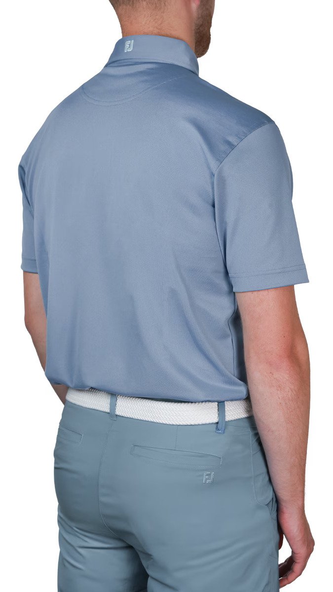 FootJoy Stretch Pique polo uomo, solid winward blue
