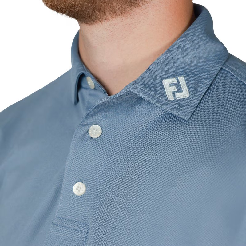FootJoy Stretch Pique polo uomo, solid winward blue