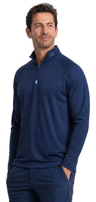 FootJoy Raglan H Block Chill-Out Midlayer da uomo maglia, navy