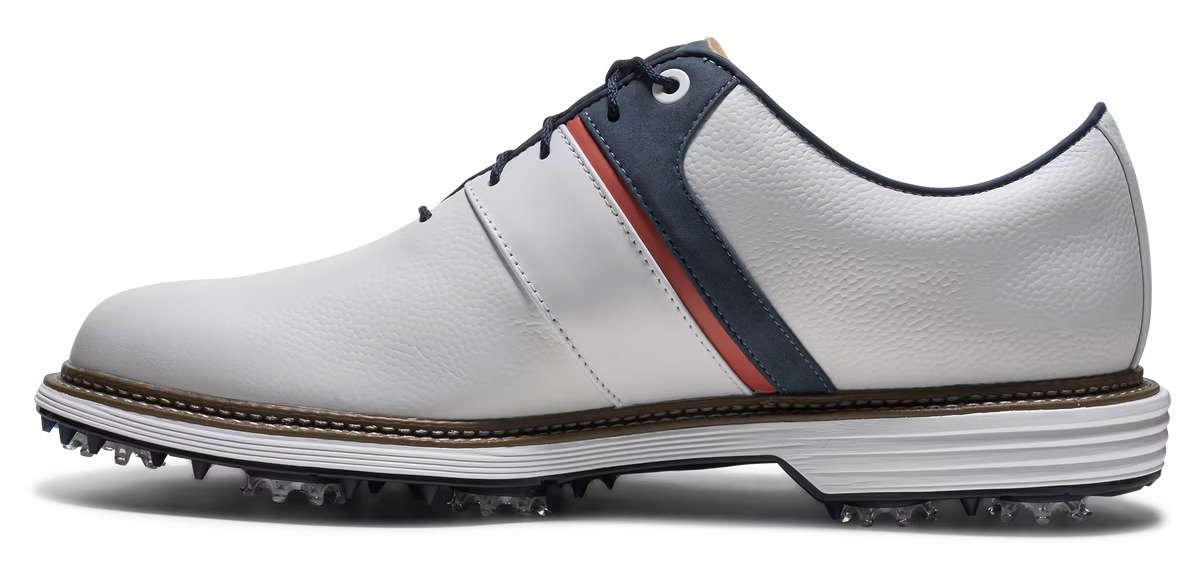 FootJoy Premiere Series - Packard scarpe da golf da uomo, bianco/blu/nantucket red