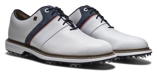 FootJoy Premiere Series - Packard scarpe da golf da uomo, bianco/blu/nantucket red