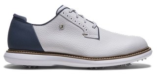 FootJoy FJ Traditions Blucher scarpe da golf da uomo, bianco/blu/tan