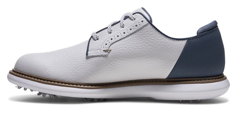 FootJoy FJ Traditions Blucher scarpe da golf da uomo, bianco/blu/tan