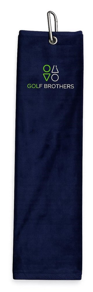 Golf Brothers Trifold asciugamano da golf, blu scuro