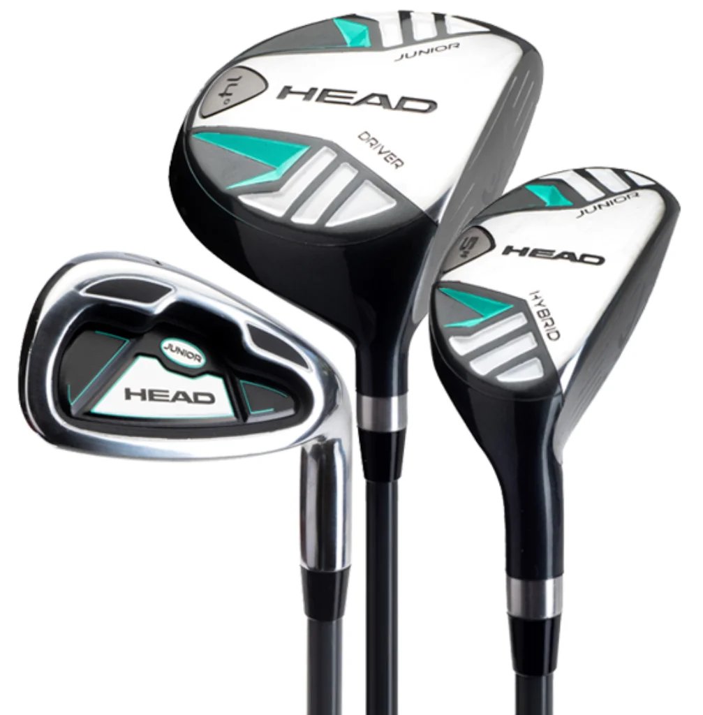 Head 5PC set golf junior, grafite, +stand bag (fino a 114 cm, 3-5Y), teal/gray