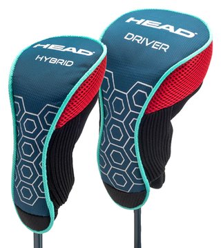 Head 5PC set golf junior, grafite, +stand bag, rosso/blu