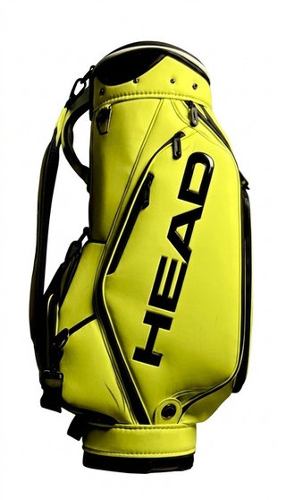 Head Golf PU Leather Premium Logo Head staff bag, giallo volt/verde