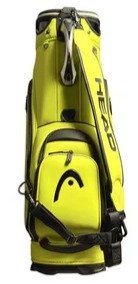 Head Golf PU Leather Premium Logo Head staff bag, giallo volt/verde