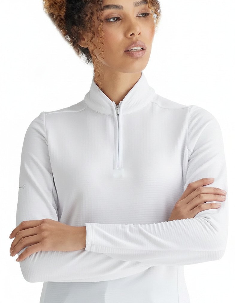 PING Abigale Performance Fleece felpa donna, bianca