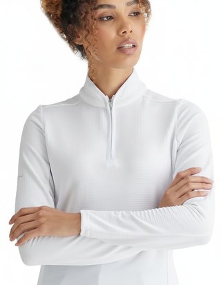 PING Abigale Performance Fleece felpa donna, bianca