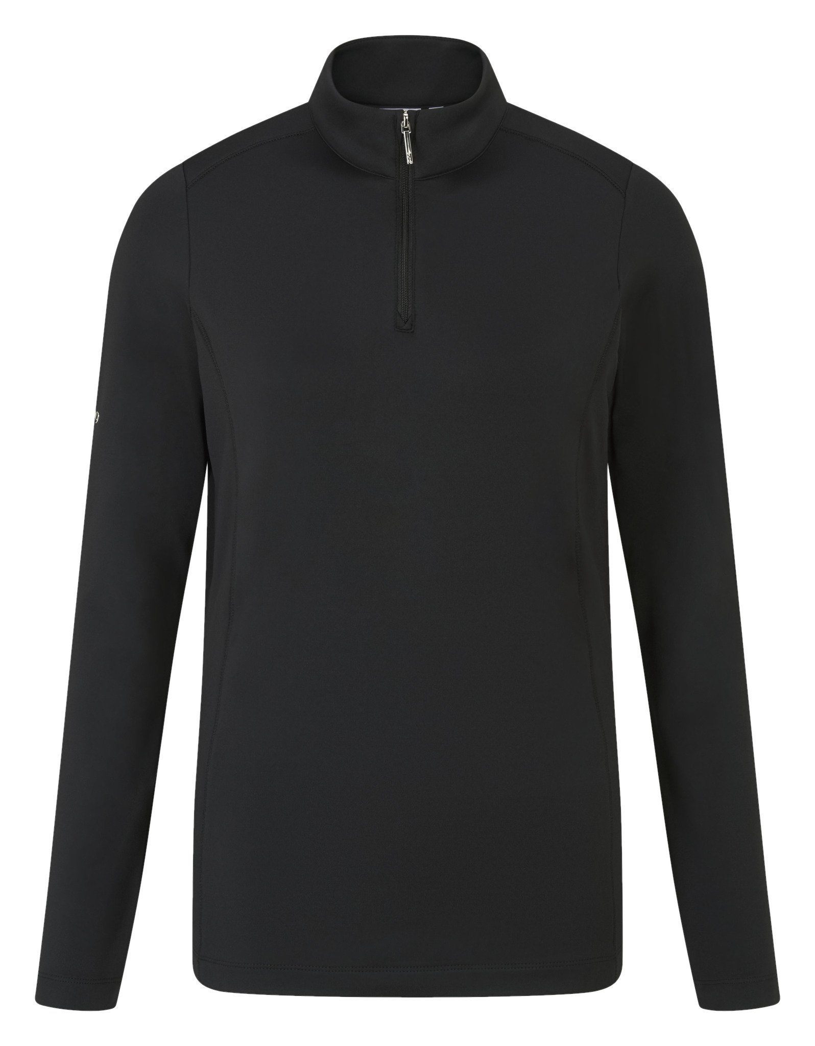 PING Aveline Half Zip da donna maglia a maniche lunghe, nera