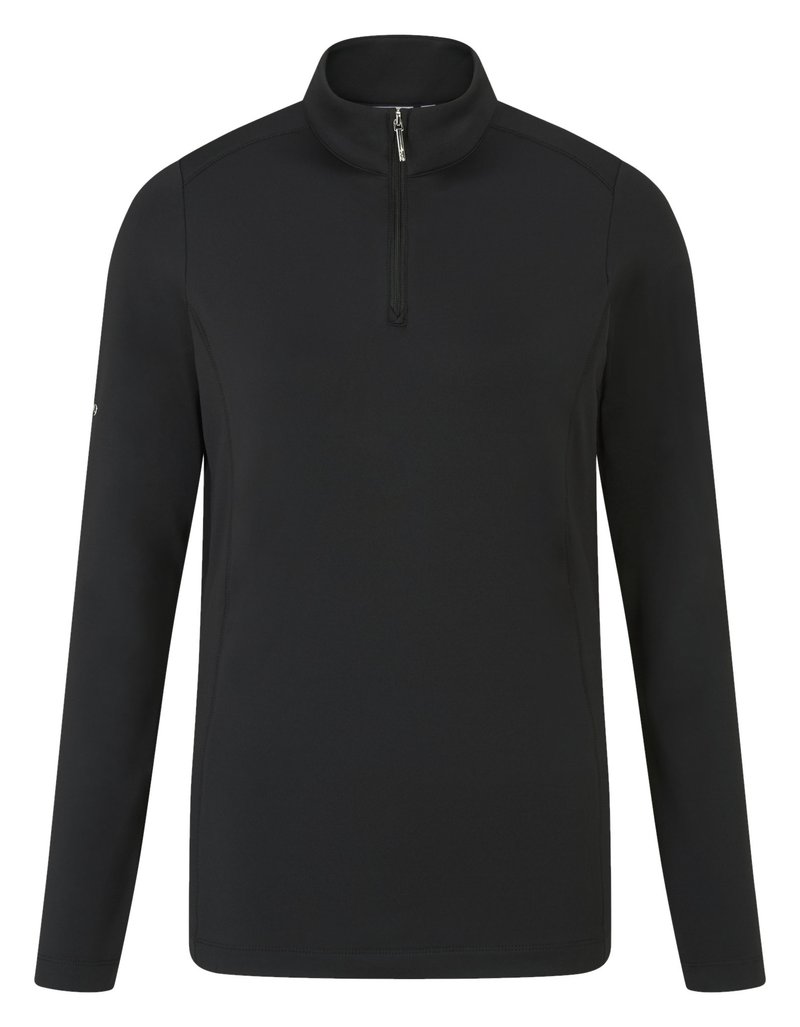 PING Aveline Half Zip da donna maglia a maniche lunghe, nera