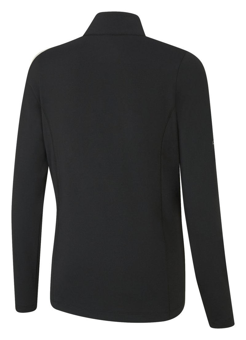 PING Aveline Half Zip da donna maglia a maniche lunghe, nera