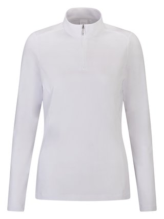 PING Aveline Half Zip da donna maglia a maniche lunghe, bianca