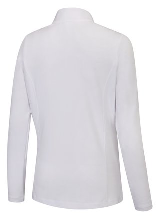 PING Aveline Half Zip da donna maglia a maniche lunghe, bianca