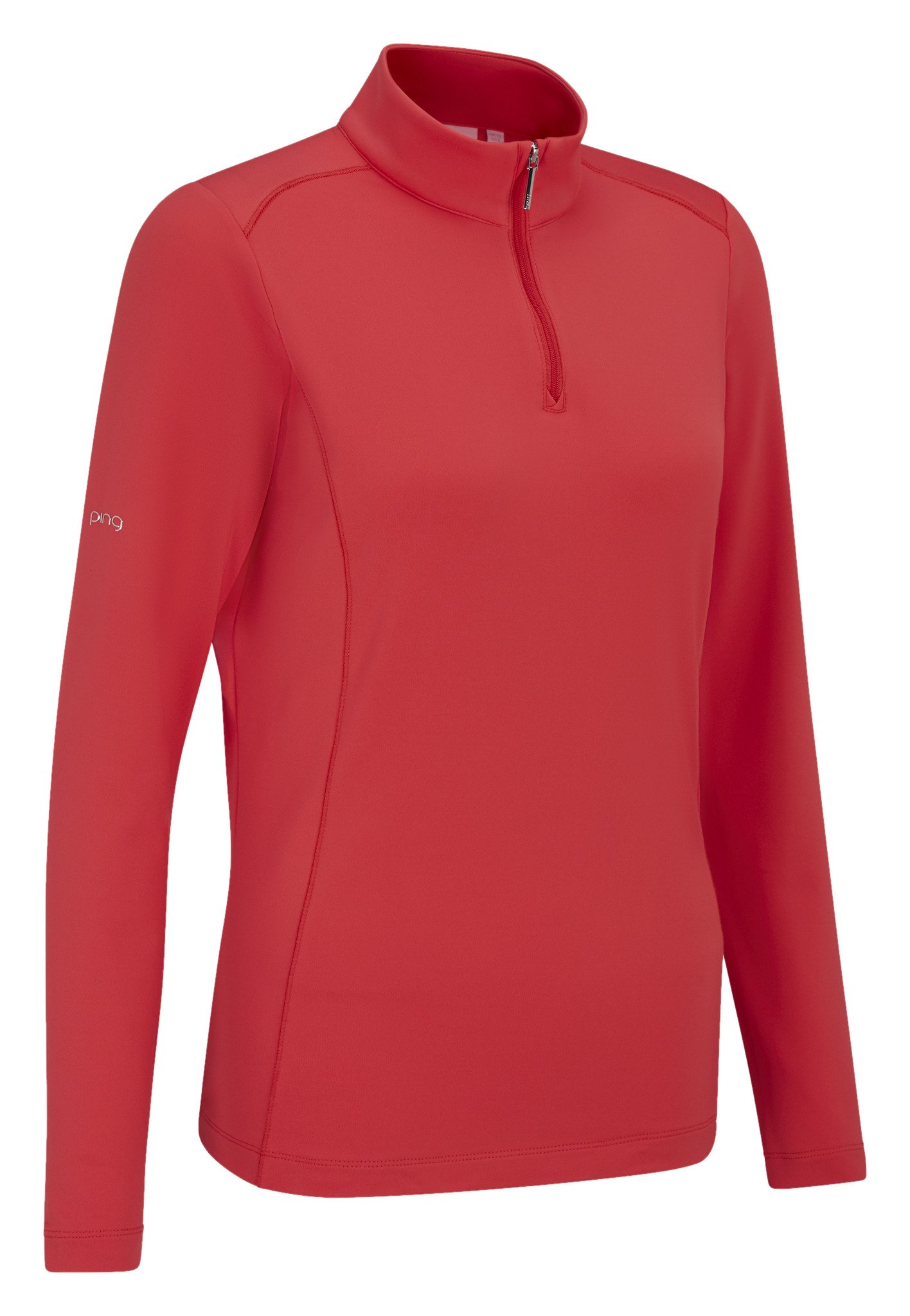 PING Aveline Half Zip da donna maglia a maniche lunghe, cayenne