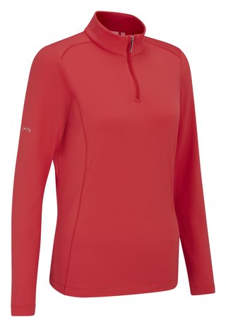 PING Aveline Half Zip da donna maglia a maniche lunghe, cayenne