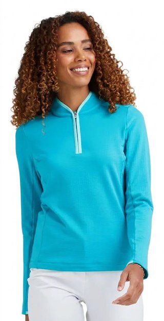 PING Abigale Performance Fleece felpa donna, turchese