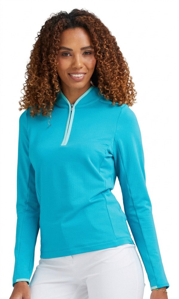PING Abigale Performance Fleece felpa donna, turchese