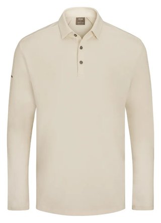 PING Demitri Longsleeve polo da uomo, egret