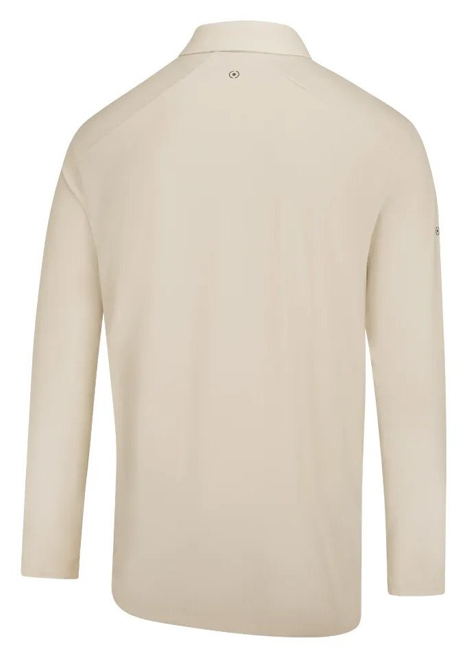 PING Demitri Longsleeve polo da uomo, egret