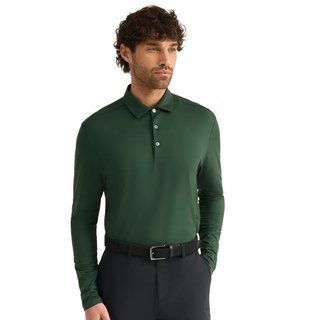 PING Demitri Longsleeve polo uomo, verde gorse