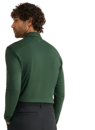 PING Demitri Longsleeve polo uomo, verde gorse