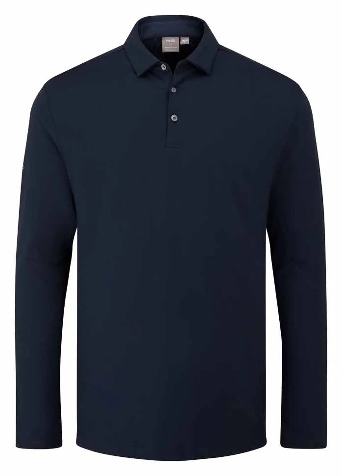 PING Demitri Longsleeve polo da uomo, navy