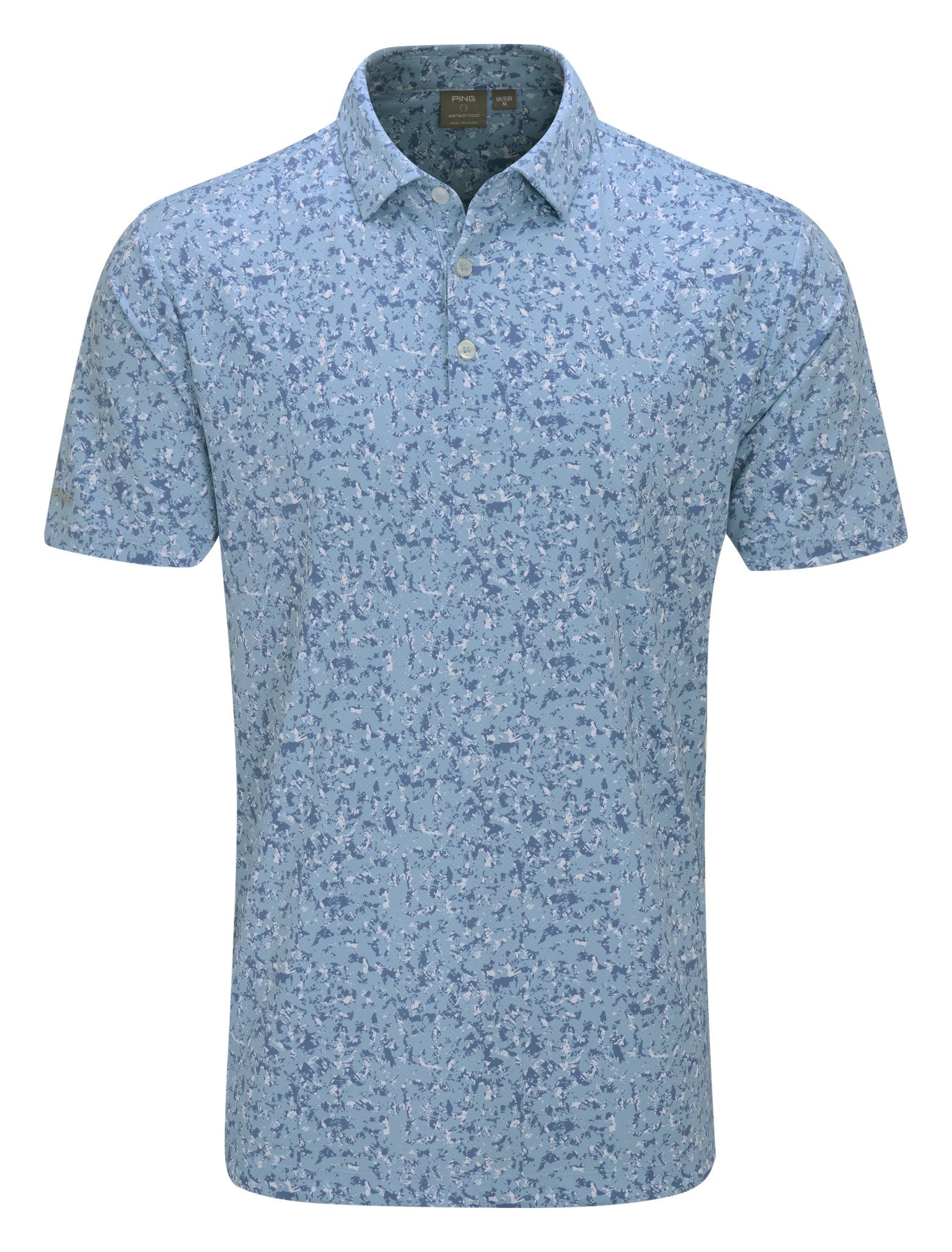 PING Gilmore polo uomo, dusty blue multi
