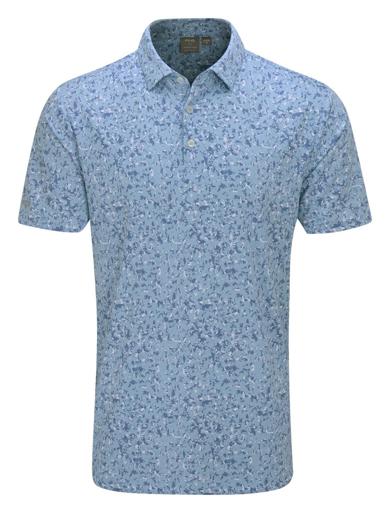 PING Gilmore polo uomo, dusty blue multi