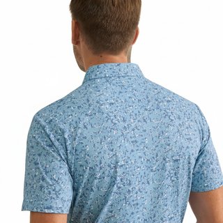 PING Gilmore polo uomo, dusty blue multi