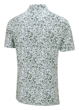 PING Gilmore polo uomo, bianco/gorse green multi