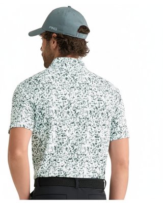 PING Gilmore polo uomo, bianco/gorse green multi