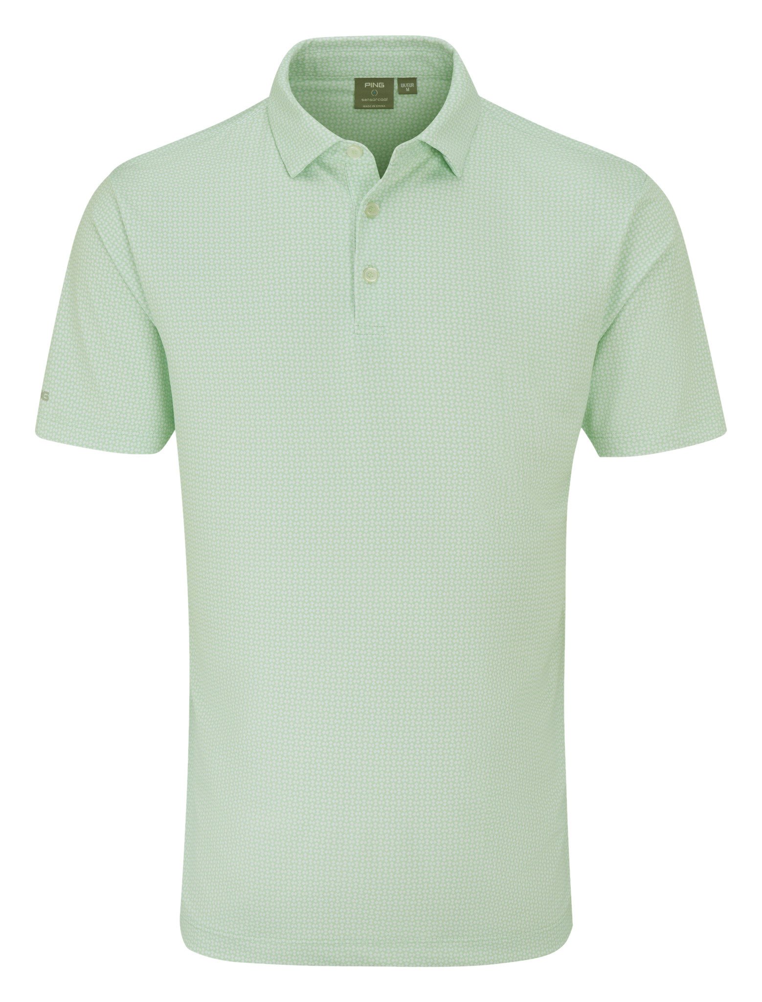 PING Gilmore polo uomo, jade/white