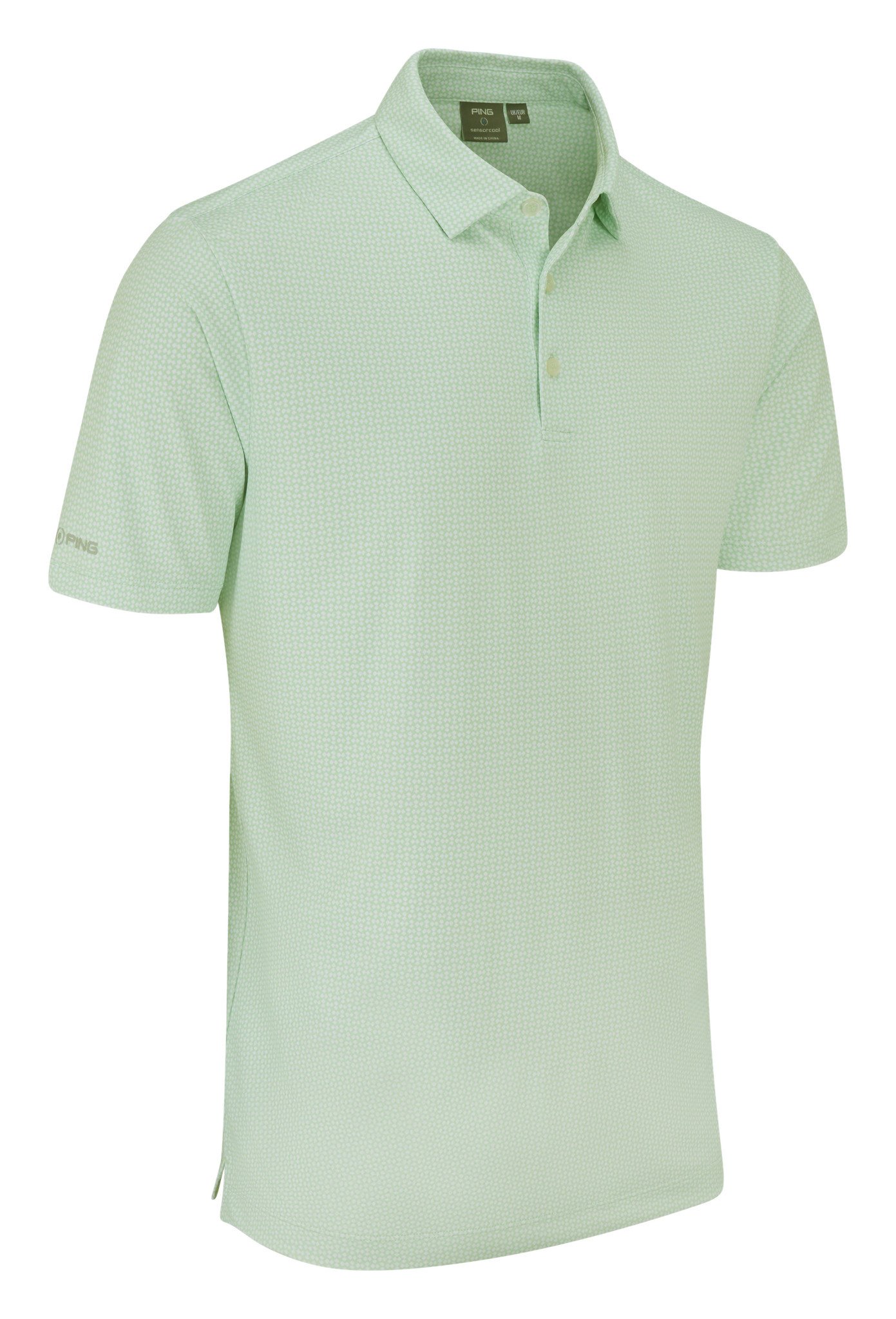 PING Gilmore polo uomo, jade/white