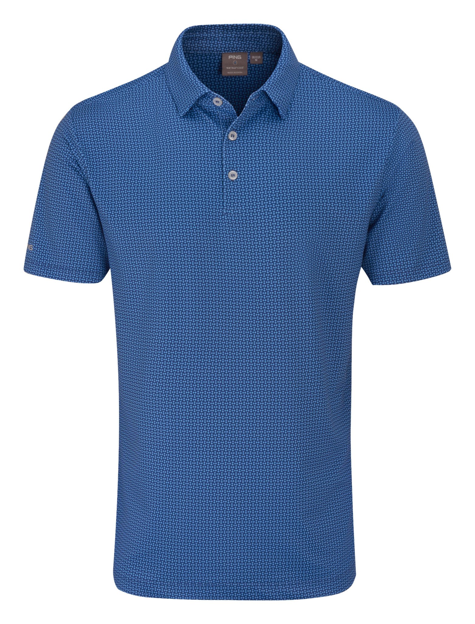 PING Gilmore polo da uomo, midnight/infinity blue