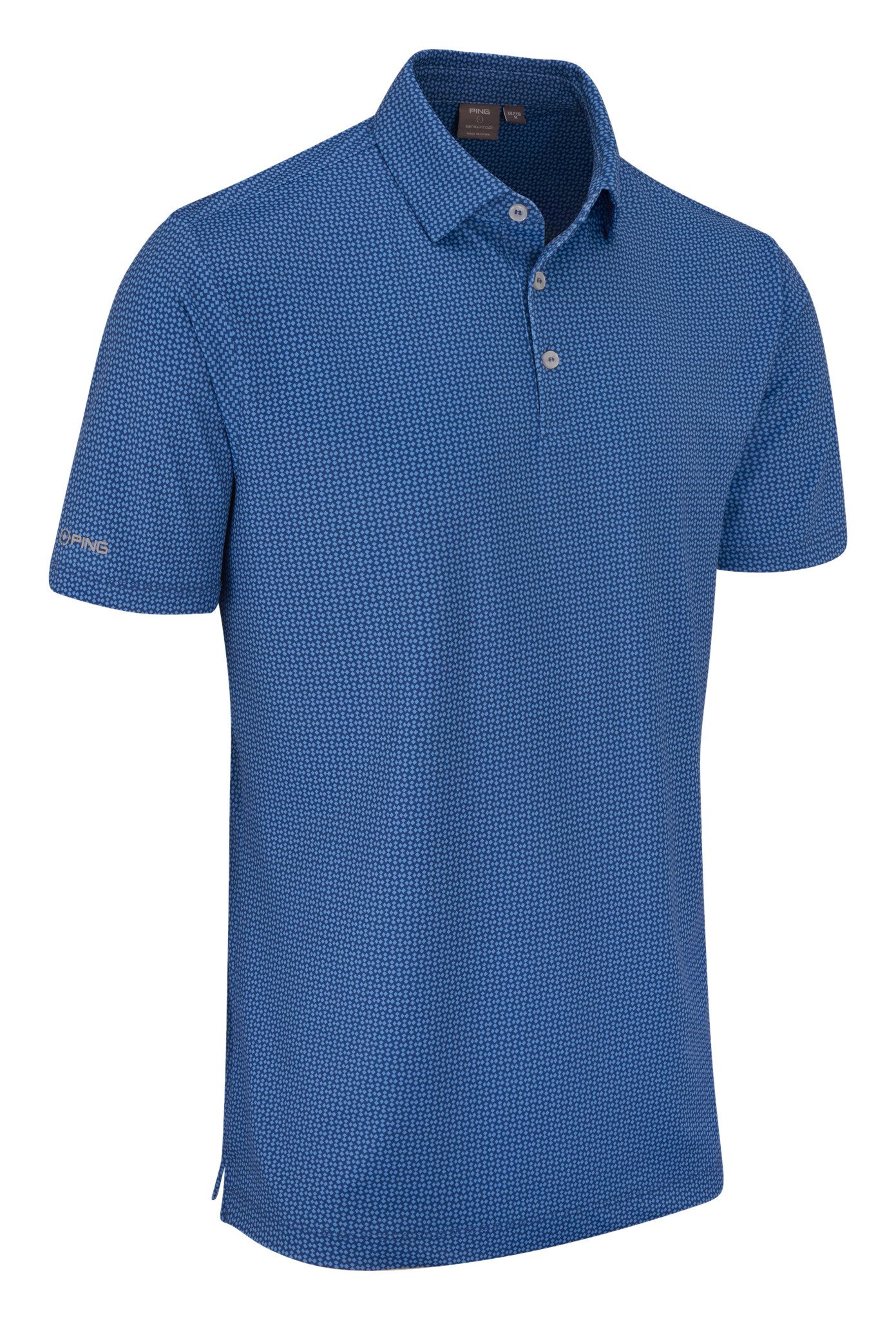 PING Gilmore polo da uomo, midnight/infinity blue