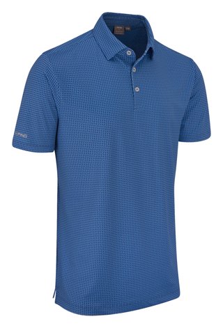 PING Gilmore polo da uomo, midnight/infinity blue