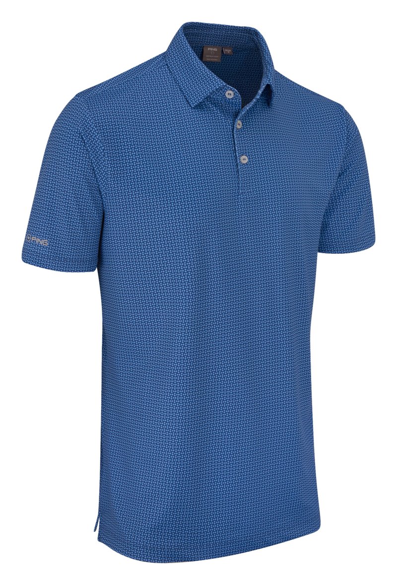 PING Gilmore polo da uomo, midnight/infinity blue