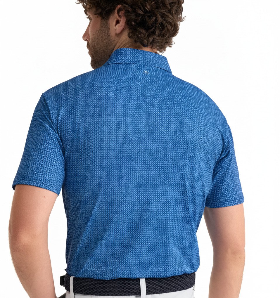 PING Gilmore polo da uomo, midnight/infinity blue