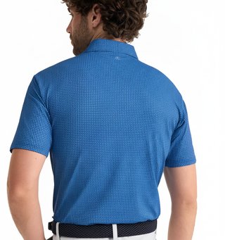 PING Gilmore polo da uomo, midnight/infinity blue