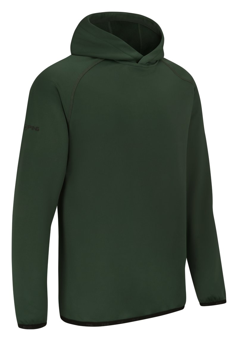 PING Saul felpa con cappuccio da uomo, verde gorse