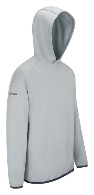 PING Saul felpa con cappuccio da uomo, argento